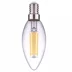 Лампа светодиодная 11W Е14 170-265V 4000K (белый) свеча прозрачная филамент (С35) Фарлайт