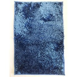 Коврик для ванной ZALEL Макароны латекс 60*90 тем. синий