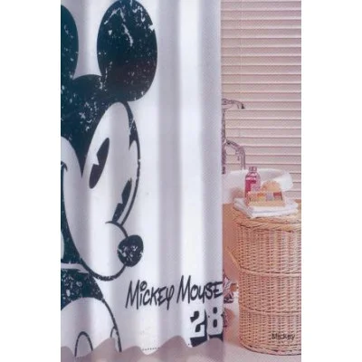Штора для ванной ZALEL фотопринт полиэстер, 180*200см Mickey Disney (большой Микки)