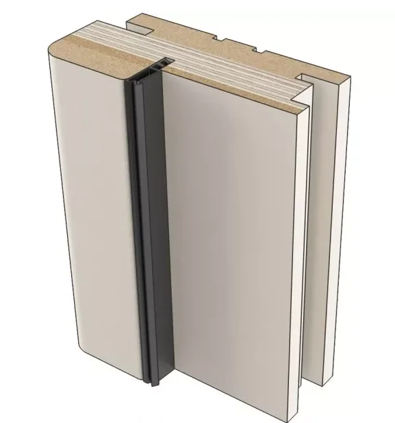 Комплект дверной коробки телескопической VERDA с уплотнителем софт панакота 80*35*2070мм (3шт), эмалит