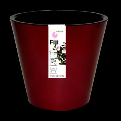 Горшок для цветов Фиджи D 160 мм, 1,6 л пепельный