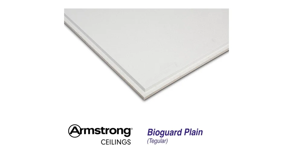 Плита потолочная ARMSTRONG Bioguard Plain Tegular 600x600x15 мм белый BP2223M4A (5,76кв.м/уп)