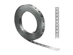 Перфорированная монтажная лента прямая 17х0,55 оцинкованная (бухта 25м)