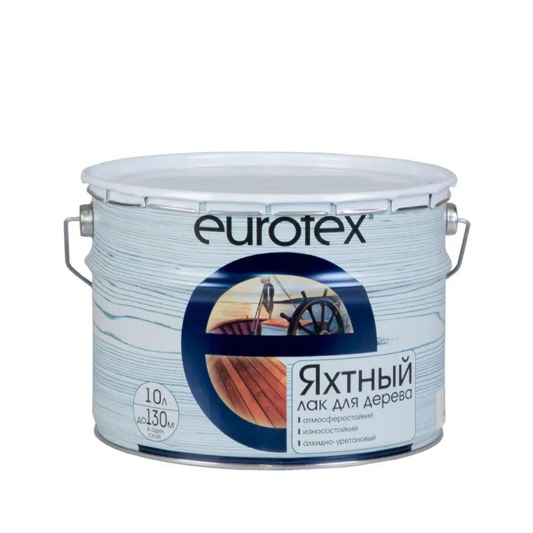 Лак яхтный полуматовый Eurotex 10л (алкидно-уретановый)