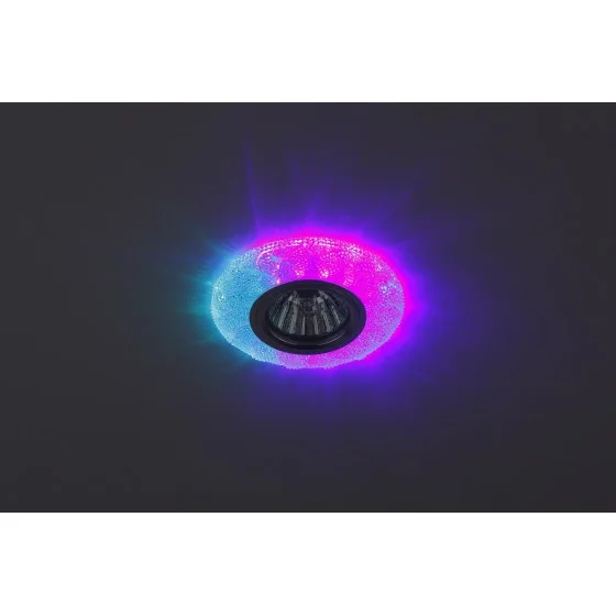 Светильник ЭРА DK LD6 BL/WH декор cо светодиодной подсветкой (белый), голубой