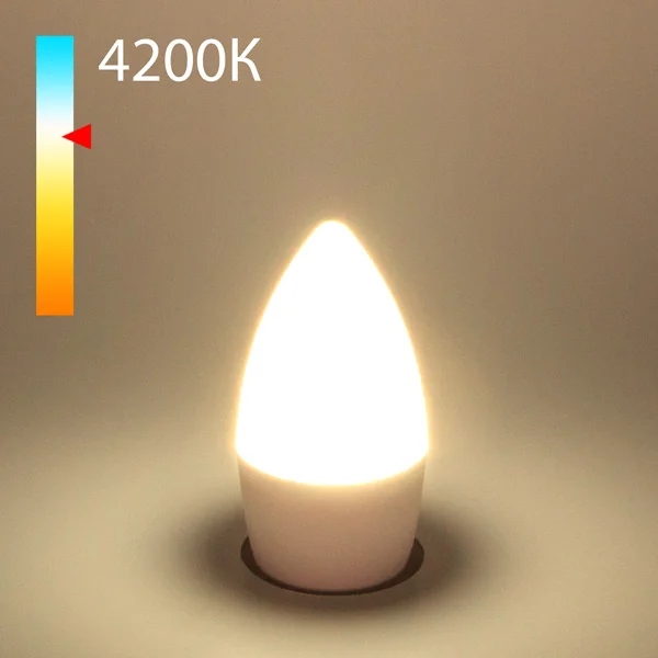 Лампа светодиодная 8W E27 220V 4200K (белый) Свеча СD LED Elektrostandard, BLE2716