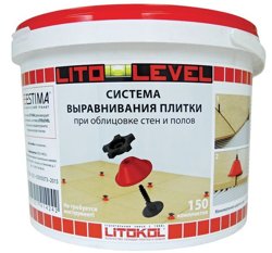 Комплект LITOKOL LITOLEVEL , ведро 150 шт