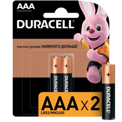 Элемент питания Duracell LR03-2BL BASIC CN (уп. 2шт)