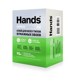 Клей обойный Hands Express PRO для бумажных обоев 320 г (до 90 кв.м.)