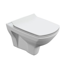 Унитаз подвесной CERSANIT CARINA XL Clean On DPL EO slim с дюропластовым сиденьем микролифт