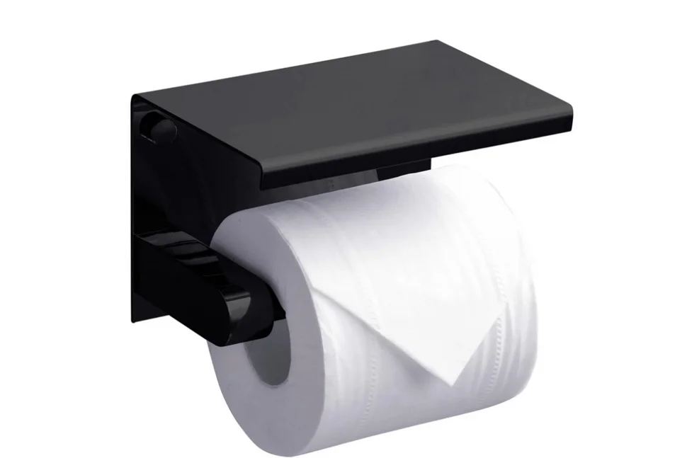 Держатель для туалетной бумаги RUSH Edge Black, черный
