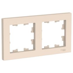 Рамка двухместная AtlasDesign универс. беж. Systeme Electric ATN000202