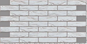 Панель листовая ПВХ «Стандарт» Кирпич Лофт белый 985х500 (пленка 0,4мм) Регул