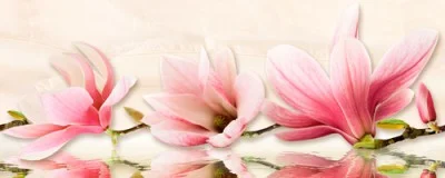 Плитка BELANI Мираж серо-розовый декор 20x50