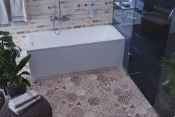 Ванна AQUATEK "Либра NEW" 150х70 без гидромассажа (с фронт.экраном),с каркасом