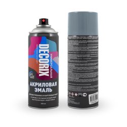 Краска аэрозольная универсальная акриловая Decorix серая 520 мл