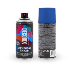 Краска аэрозольная универсальная акриловая Decorix синий 210 мл