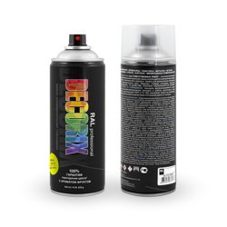 Краска аэрозольная универсальная акриловая Decorix RAL профессиональная цинково-жёлтая (RAL 1018) 520 мл