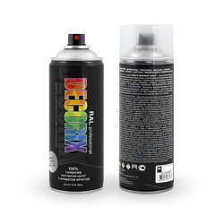 Краска аэрозольная универсальная акриловая Decorix RAL профессиональная светло-серая (RAL 7035) 520 мл