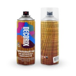 Лак аэрозольный тонирующий для деревянных поверхностей Decorix орех 520 мл