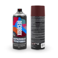 Грунт аэрозольный по ржавчине Decorix красно-коричневый 520 мл