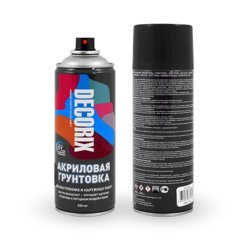 Грунт аэрозольный универсальный Decorix чёрная 520 мл