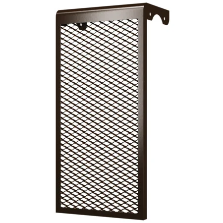 Экран декоративный металлический на радиатор 3-х секционный, коричневый, ЭРА