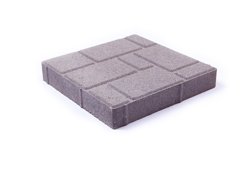Плитка тротуарная Квадрат серый 250*250*50 мм (0,0625 кв.м.) РЕСУРС
