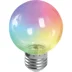 Лампа светодиодная 3W E27 230V RGB G60 Шар прозрачный плавная смена цвета Feron, LB-371