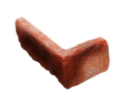 Камень облицовочный угловой White Hills Брюгге брик ярко-красный, арт.316-75 (30 шт.уп.)