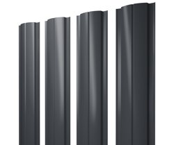 Штакетник металлический Grand Line Slim полукруглый 0.45 мм Принт Элит **, длина *пог.м
