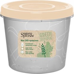 Контейнер для продуктов с завинчивающейся крышкой Green Republic 0,7л лён