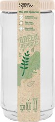 Банка для сыпучих продуктов Green Republic 1,1л лён