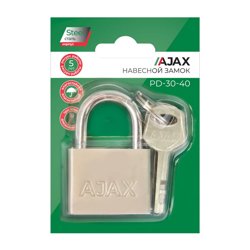 Замок навесной AJAX PD-30-40, 3 ключа