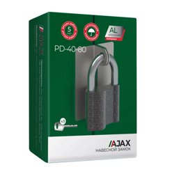 Замок навесной AJAX PD-40-80, 3 ключа