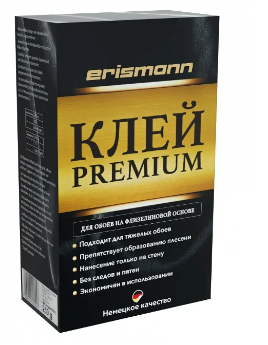 Клей обойный Premium ERISMANN флизелин 250гр (до 35 кв.м.)