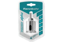 Коронка алмазная по керамограниту и керамике D=45мм, с центрирующим сверлом, RENNBOHR