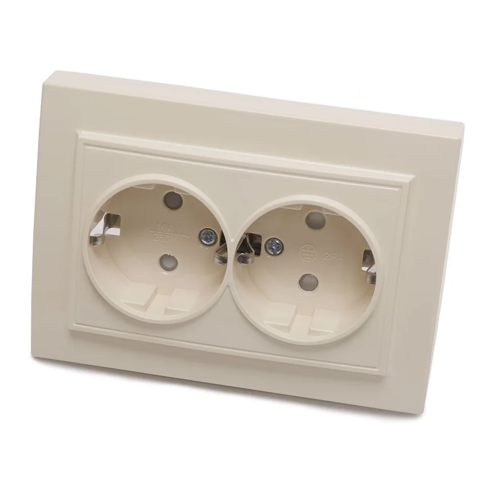 Розетка рс16 152 18 стационарная скрытой установки ip20 16а 250в - 86 фото