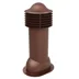 Комплект труба вентиляционная VIOTTO для готовой мягкой и фальцевой кровли D110/550, утепленная, коричневый (RAL 8017)