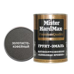 Грунт-эмаль Mr. HARDMAX "Алмазная крошка" антикоррозийная золотисто-кофейная 1кг