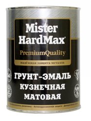 Грунт-эмаль Mr. HARDMAX кузнечная глубоко-черная (RAL 9005) 0,9кг