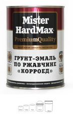 Грунт-эмаль по ржавчине Mr. HARDMAX Корроед темно-вишневая (RAL 3005) 0,9кг