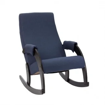 Кресло-качалка, обивка Verona Denim Blue, каркас венге