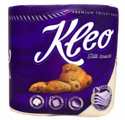 Бумага туалетная "Kleo" Silk touch 4 слоя, 4 рулона