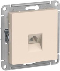 Механизм розетки телефонной 1-местная СП AtlasDesign RJ11 беж. Systeme Electric ATN000281