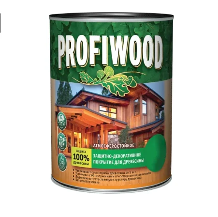 Защитно-декоративное покрытие для древесины EMPILS PROFIWOOD орегон 8 кг
