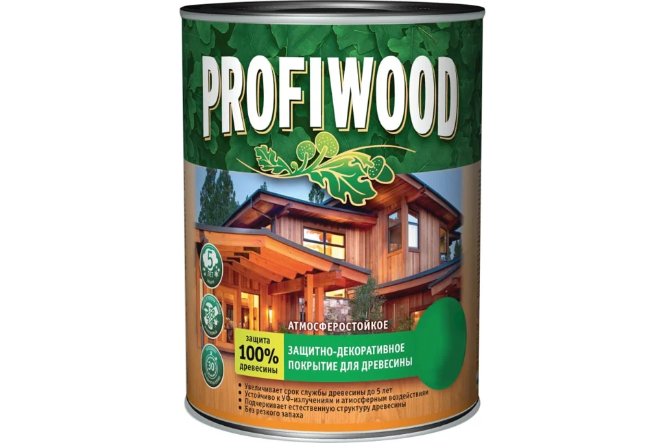 Защитно-декоративное покрытие для древесины EMPILS PROFIWOOD орех 8 кг