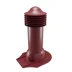 Комплект труба вентиляционная VIOTTO для мягкой кровли при монтаже D125/650, утепленная, красный (RAL 3005)