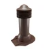 Комплект труба вентиляционная VIOTTO для мягкой кровли при монтаже D150/650, утепленная, коричневый (RAL 8017)