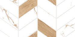 Плитка GLOBAL TILE Marmaris белая геометрия стена 50*25 арт.GT128VG